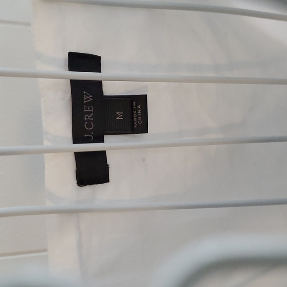 NWOT J Crew Off Shoulder Black White Bowtie Ruffle Blouse Size M - Picture 3 of 4